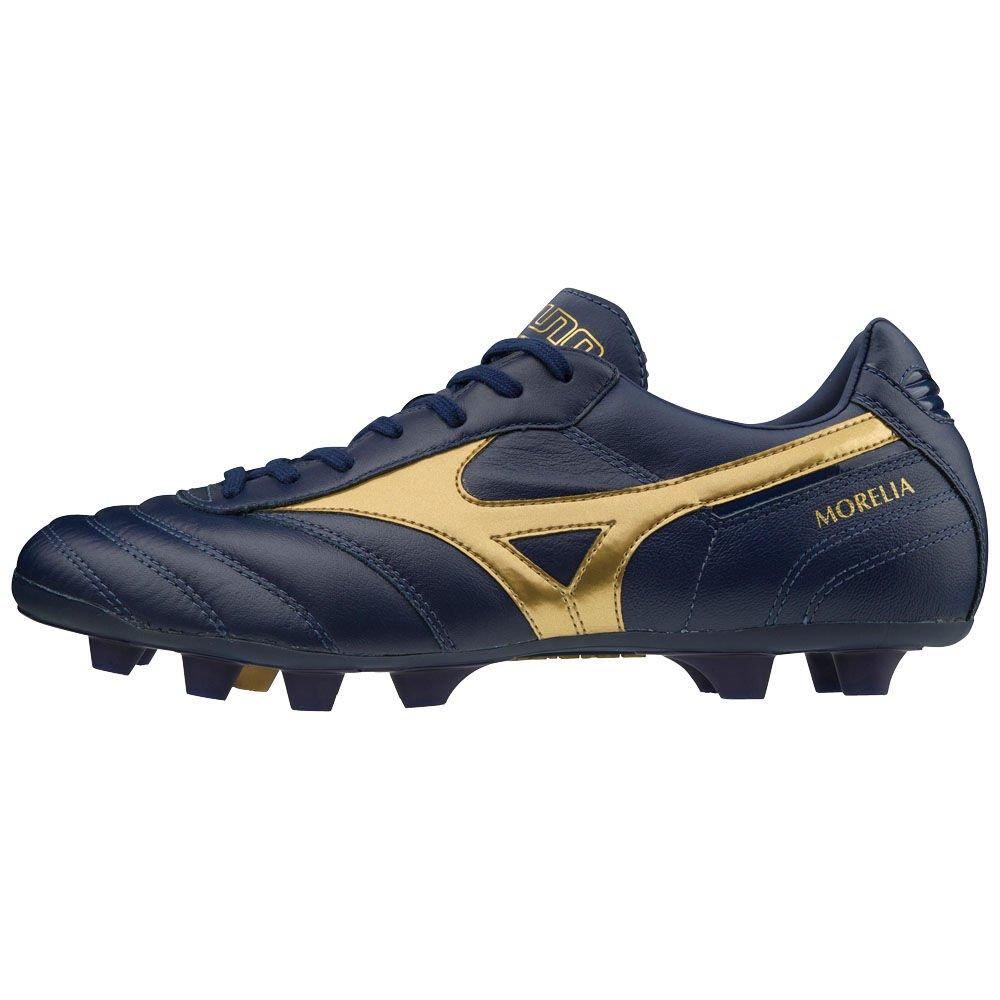 Mizuno Men's Soccer Cleats MORELIA II MD Blue/Gold - TZSAGYP-70